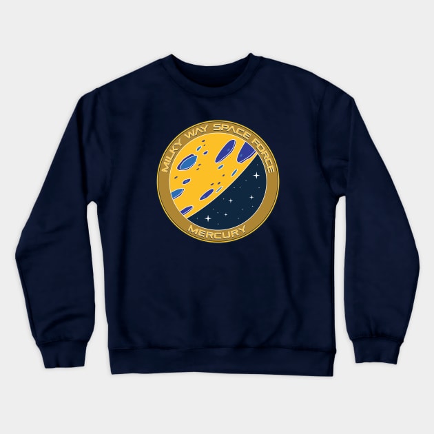 Milky Way Space Force Series - Mercury Crewneck Sweatshirt by The Antlered Wolf